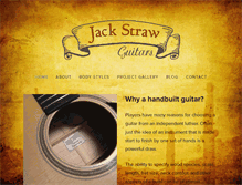 Tablet Screenshot of jackstrawguitars.com